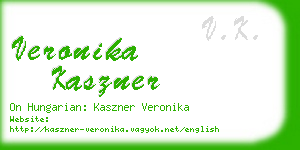 veronika kaszner business card